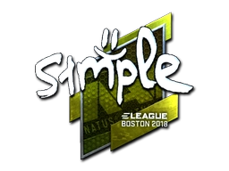 s1mple (Foil) | Boston 2018