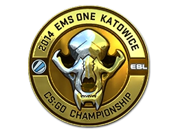Gold ESL Skull (Foil) | Katowice 2014
